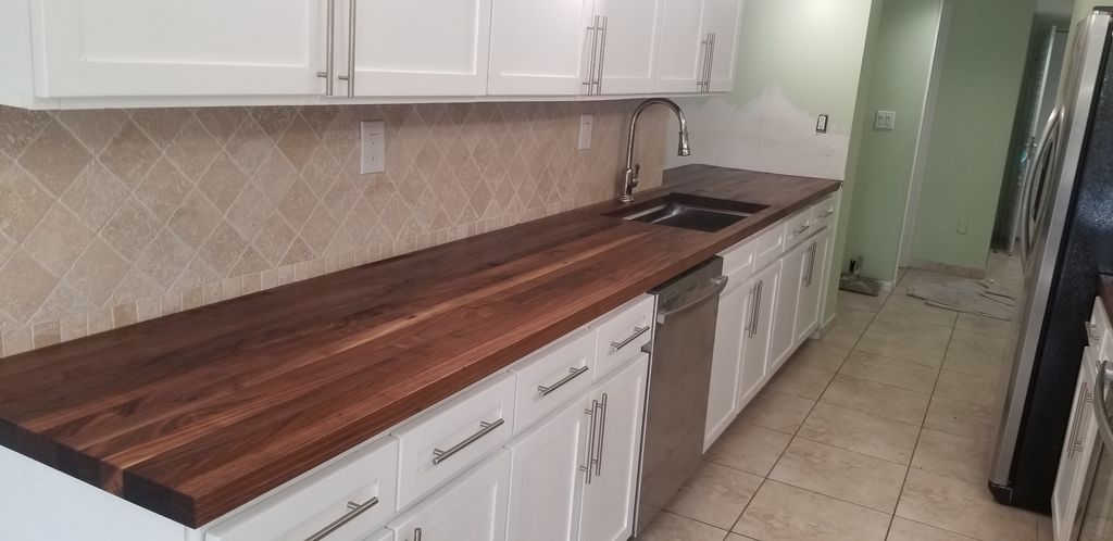 Walnut counter top