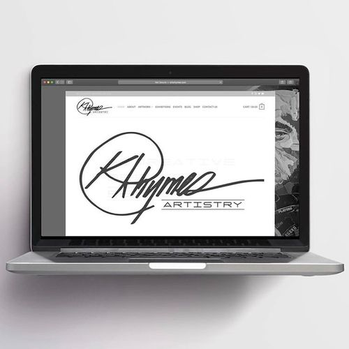 Website for artist Kris Rhymes