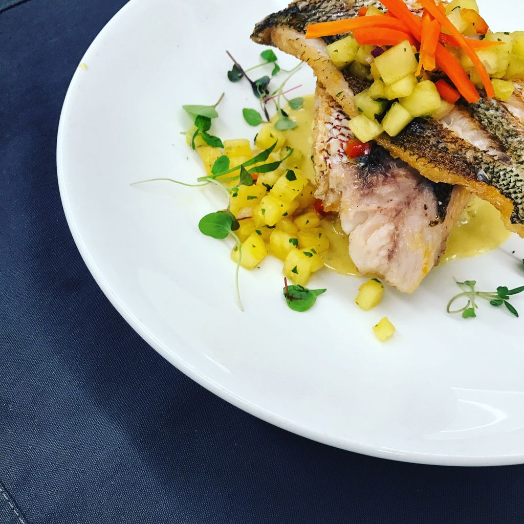 Mango Sticky Rice under Thai Whitefish
