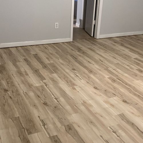 Luke did an amazing job installing new flooring th