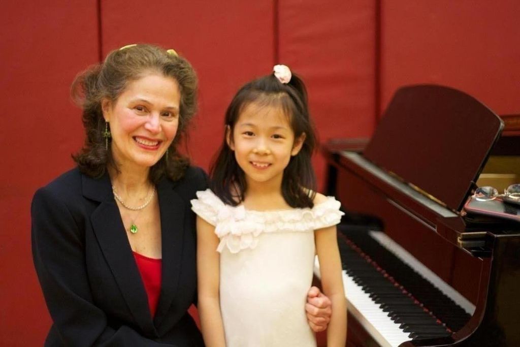 Teacher and student at the recital!
Trevor Day Sch