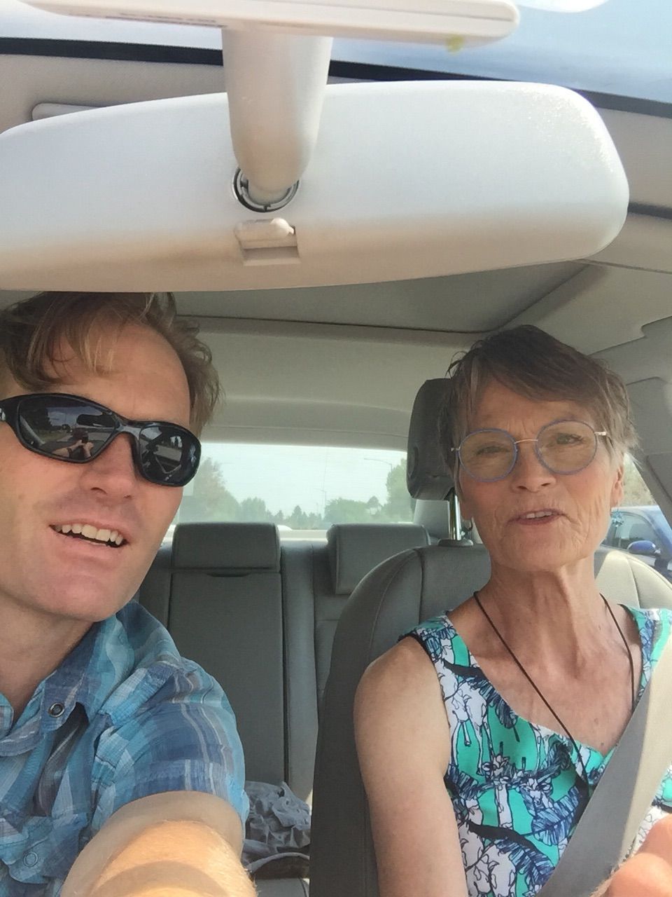 My mother and I.