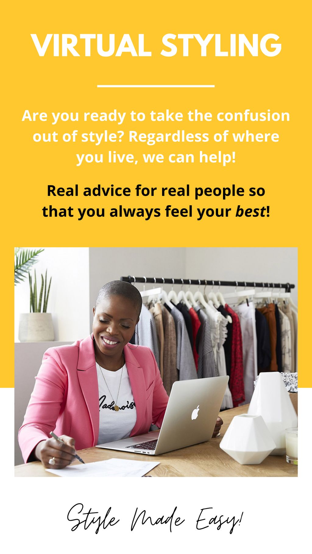 Virtual style consulting, to handle all your wardr
