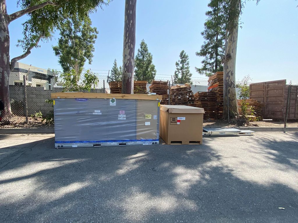 Carrier Commercial Rooftop Package Installation by