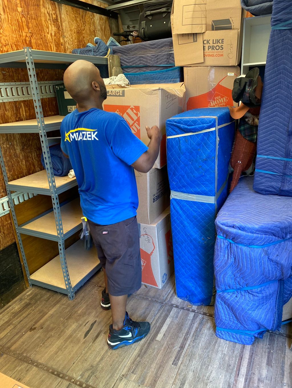 Wrapped and Neatly loaded! 