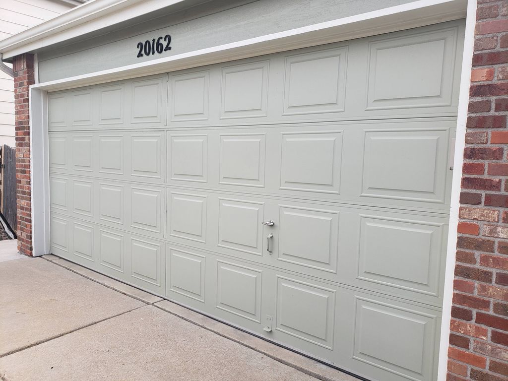 Garage Trim Repainted
