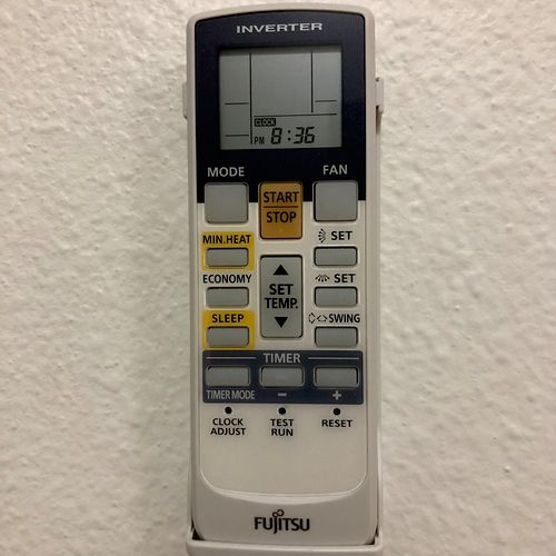 Fujitsu thermostat and remote control