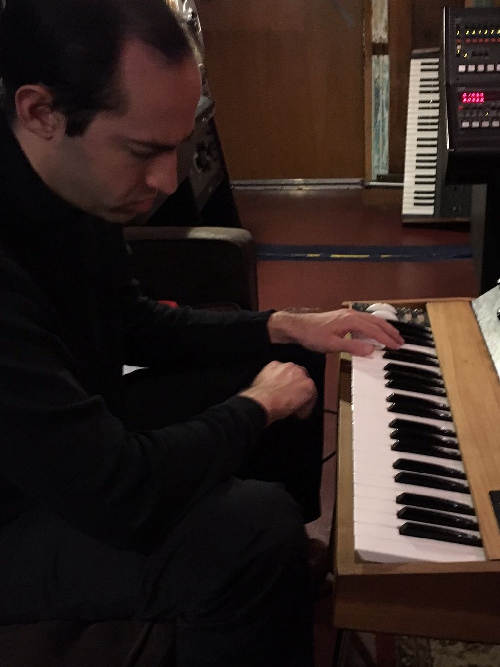 In the studio...