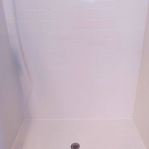 My shower looks amazing! My shower floor is 1in x 