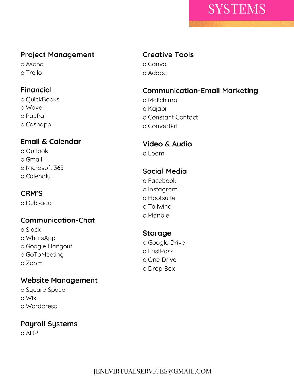 Projects and media