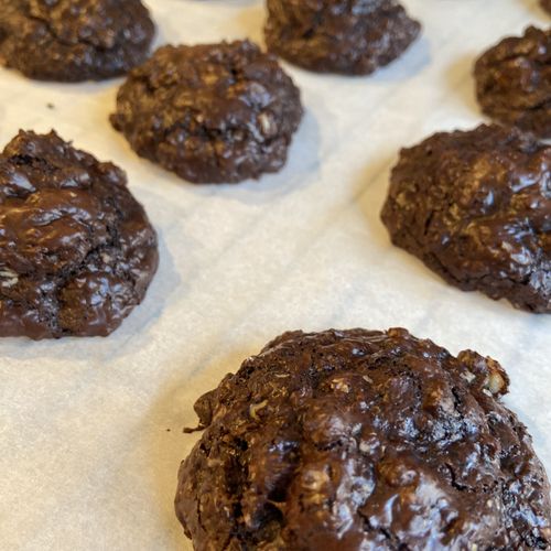 Fudgy Walnut Cookies, gluten and dairy free