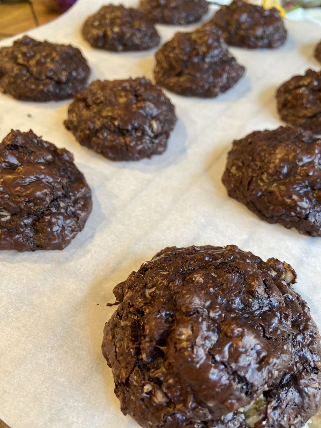 Fudgy Walnut Cookies, gluten and dairy free