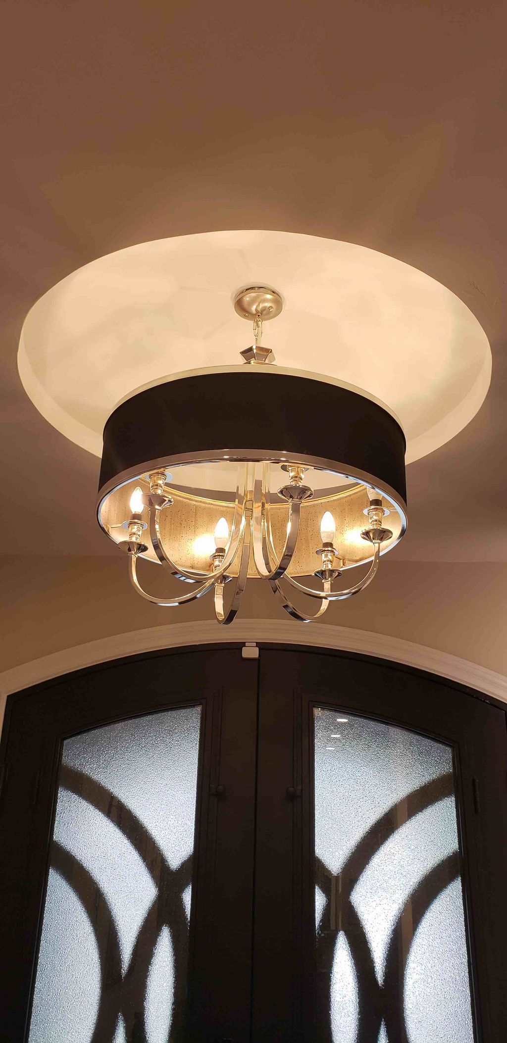 Custom Dome for Chandelier Framing, Drywall and El