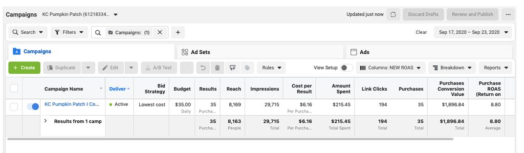 9x Return on Ad Spend