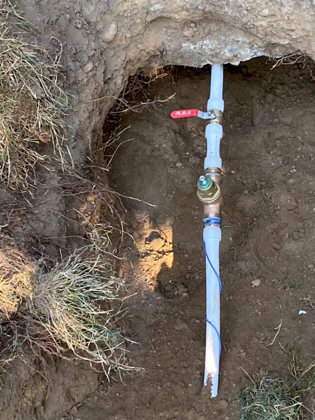 Shut off by house and pressure reducing Valve wate