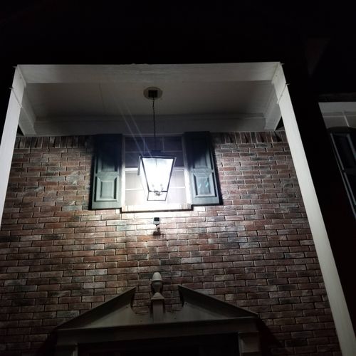 I had an outside porch light replaced. They were p