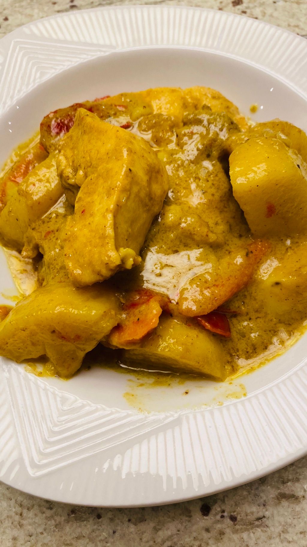 Chicken yellow curry 