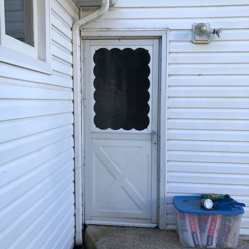 Replaced the old storm door with a brand new one! 