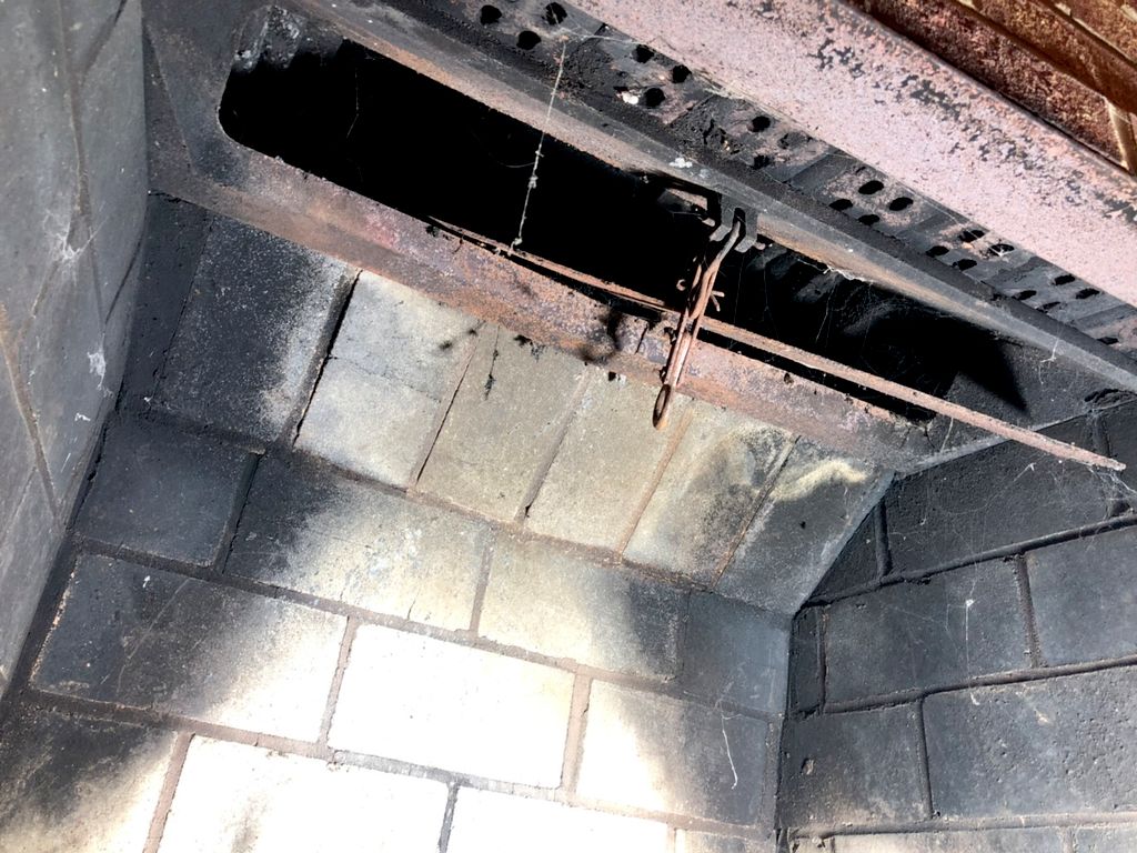 Before-Fireplace Cleaning