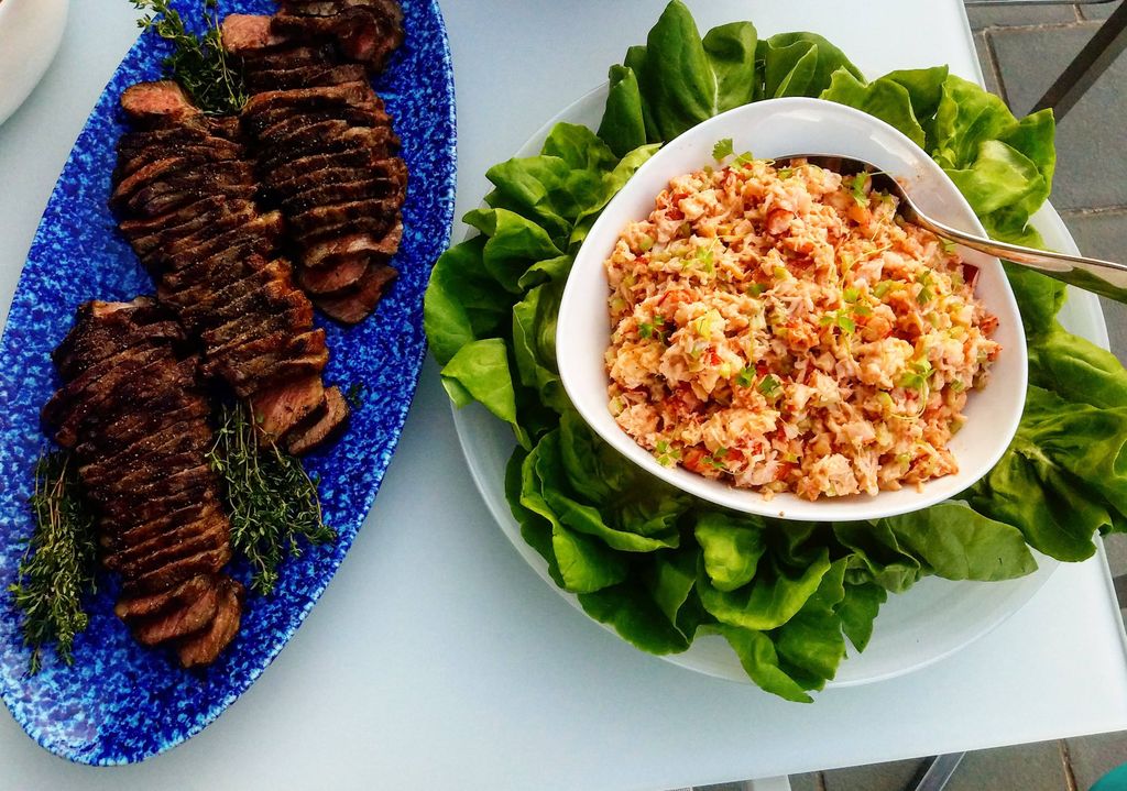 Surf & Turf - Wagyu Strip Steaks + Lobster Salad