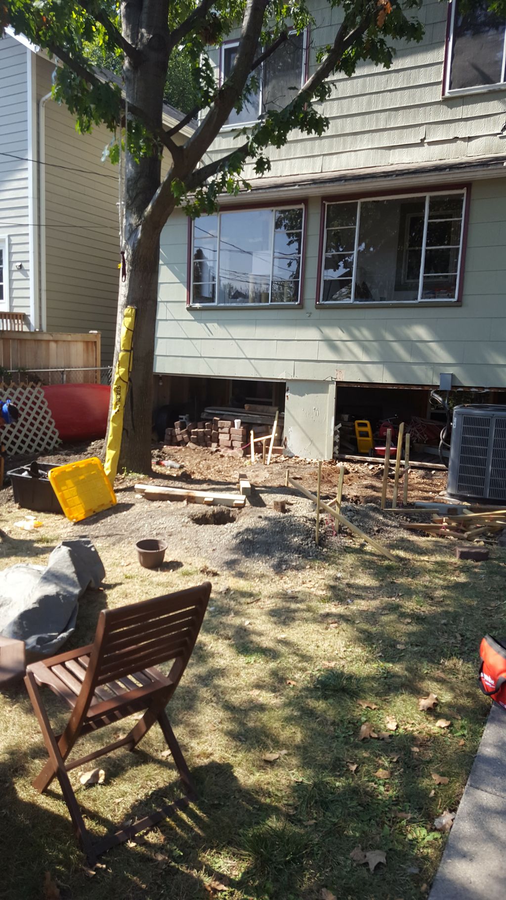 New deck construction.