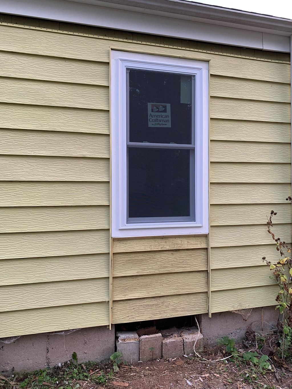 After Exterior Wall - window installed