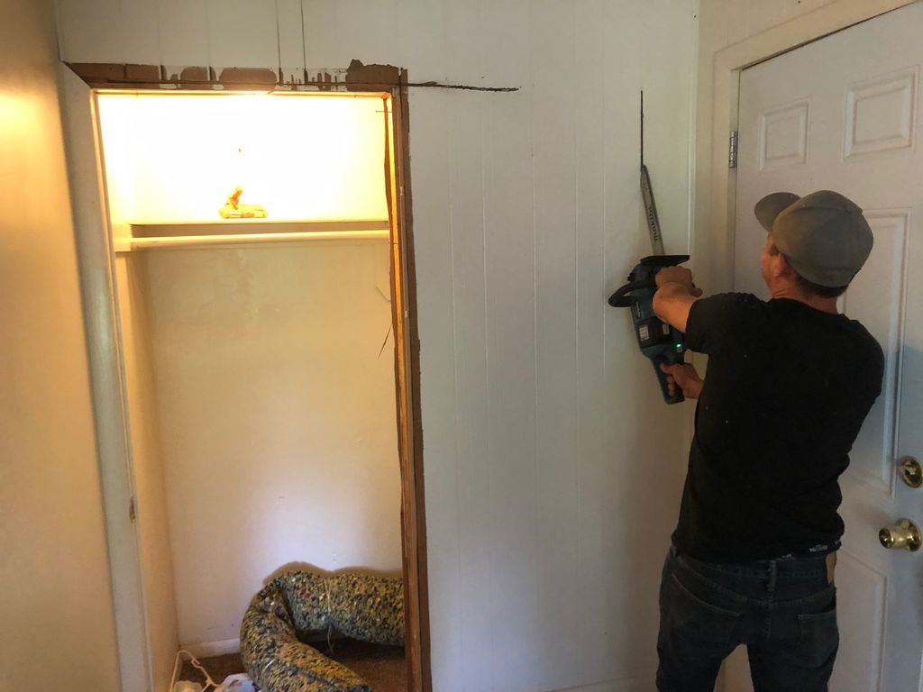During Interior Wall Removal