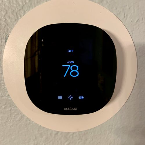 Alex did did a great job installing our Ecobee Lit