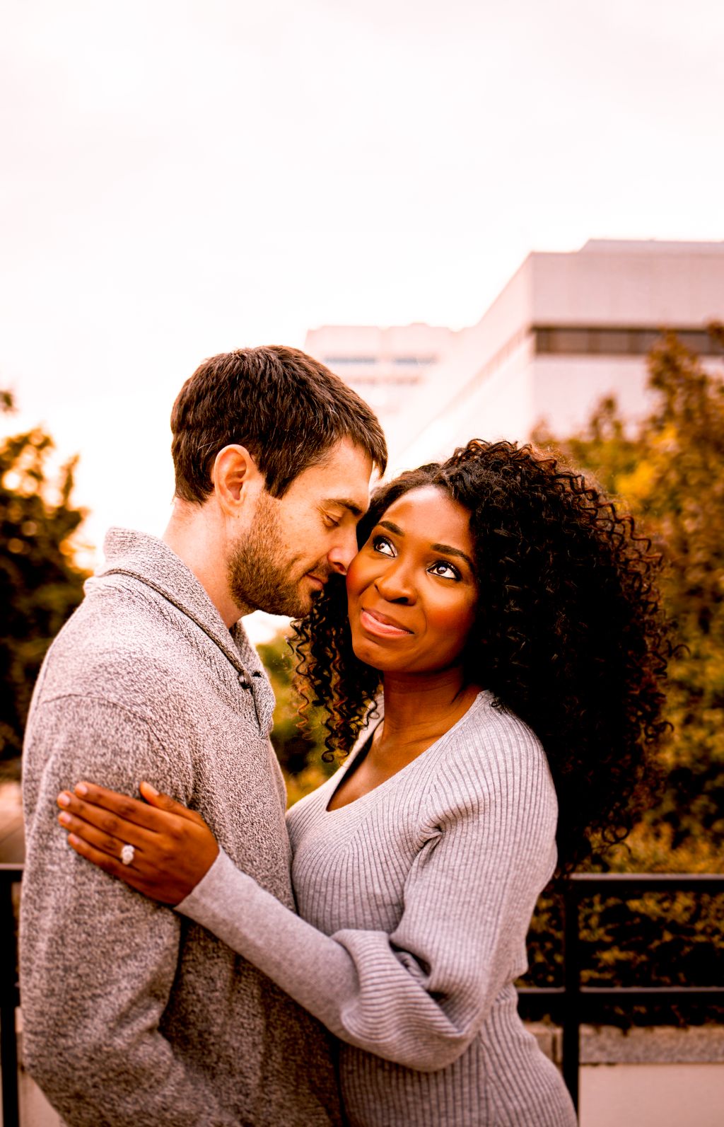 The fall weather and her beautiful eyes make this 