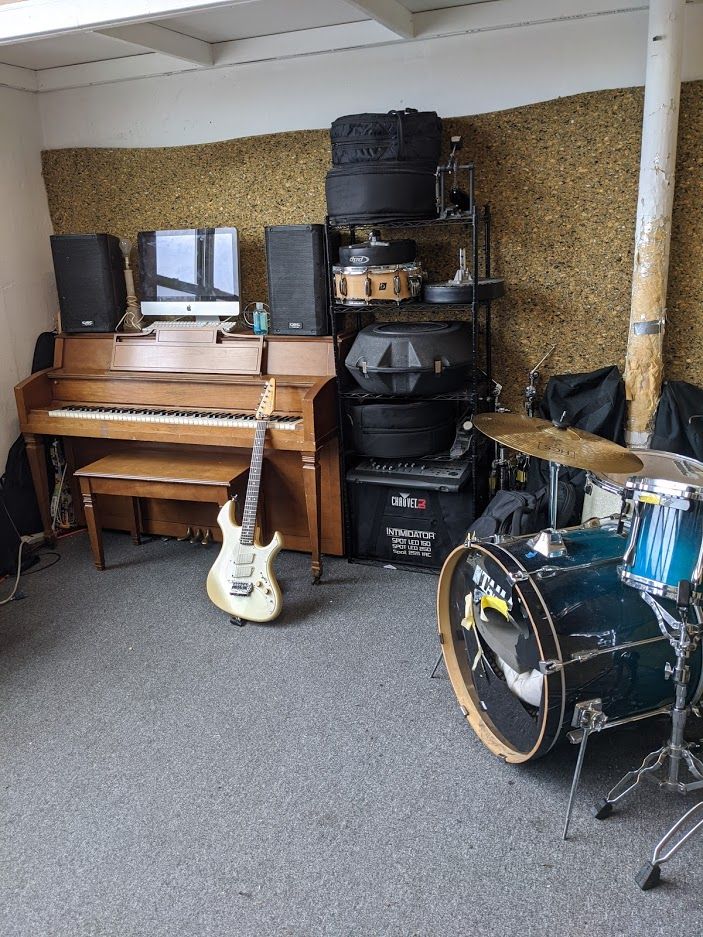 The studio space that I teach out of