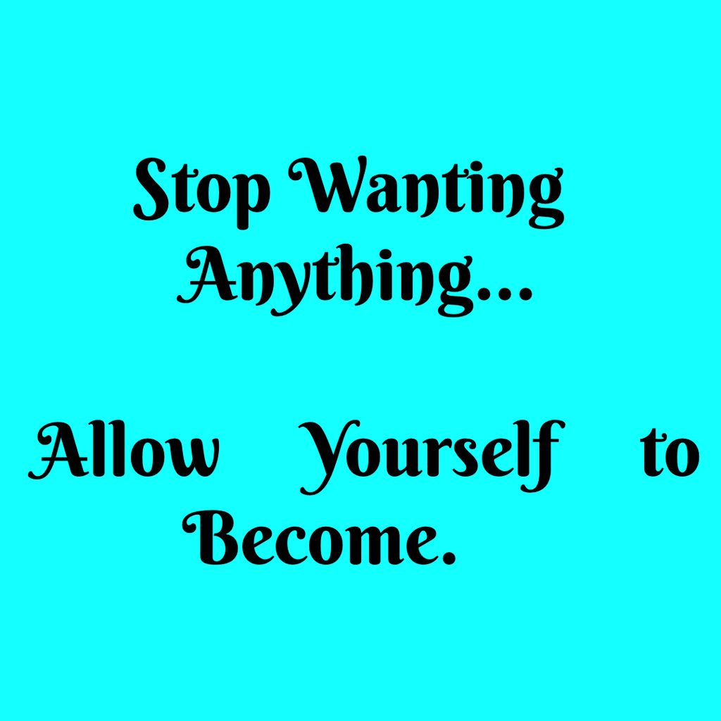 Get out of your own way...