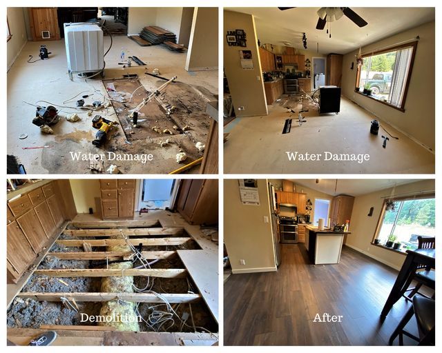 Water Damage Repair and Kitchen Remodel