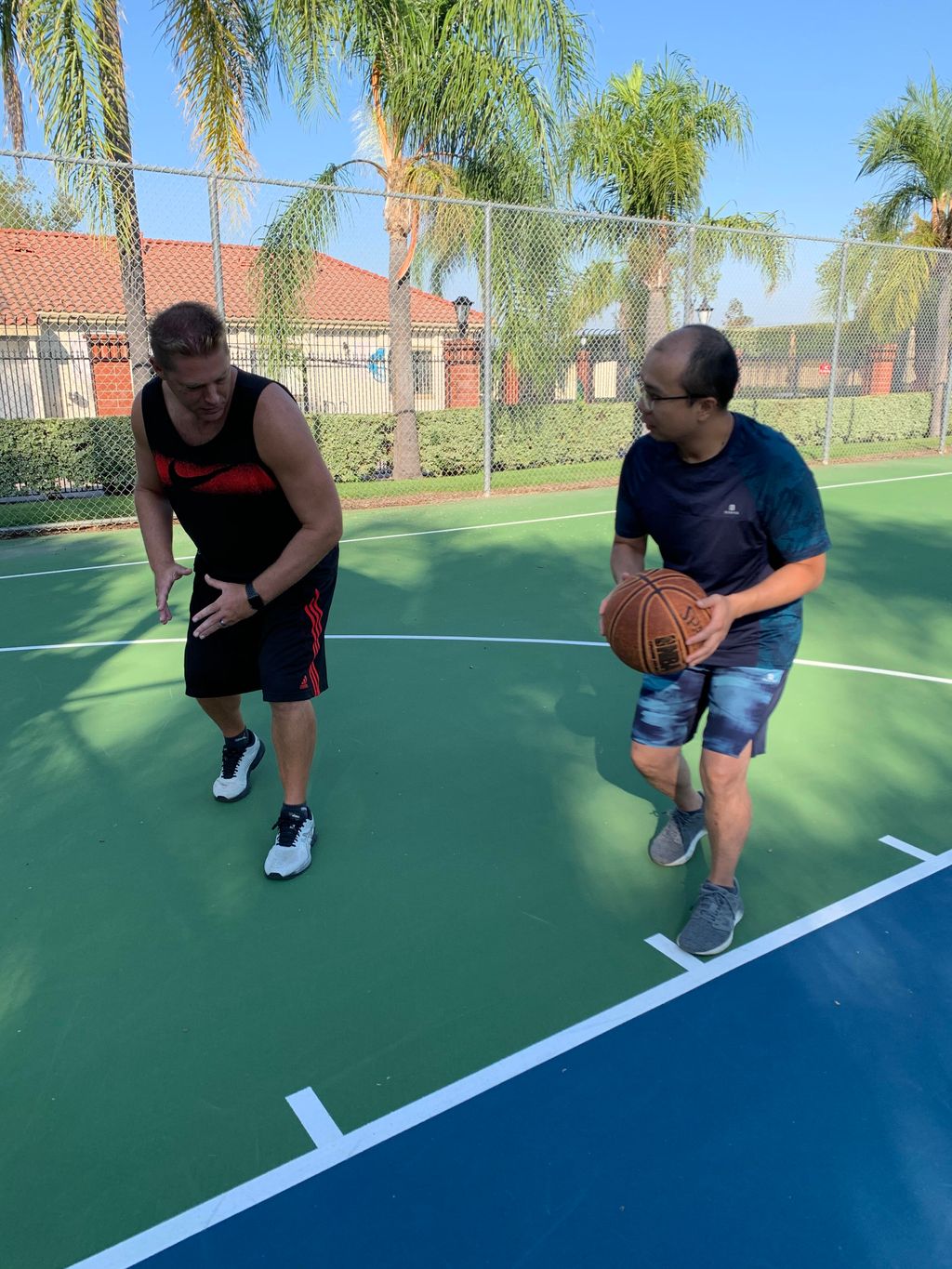 Deric with layup footwork