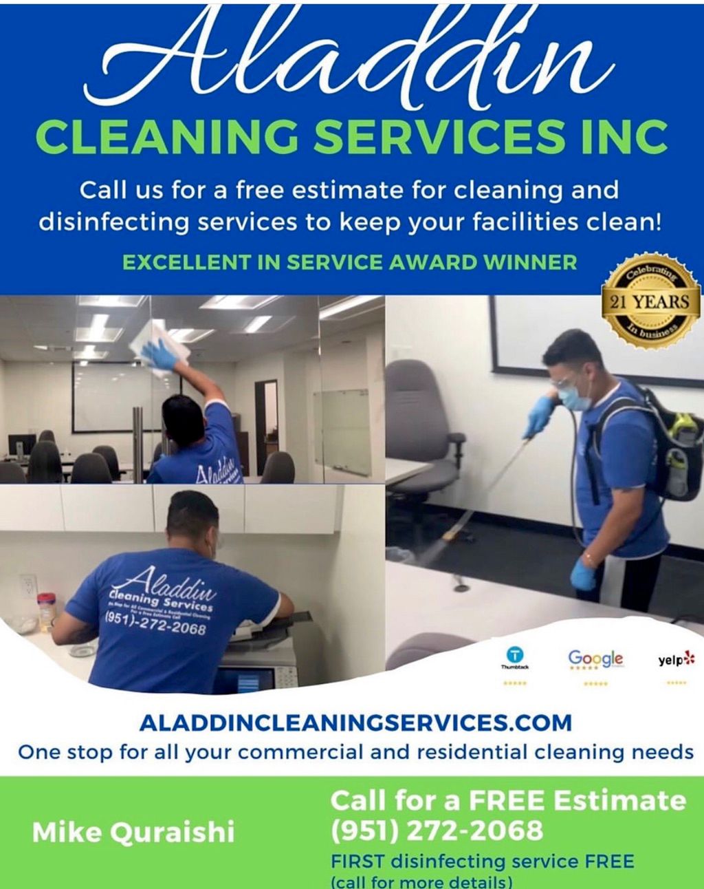 Aladdin Cleaning Services Inc.