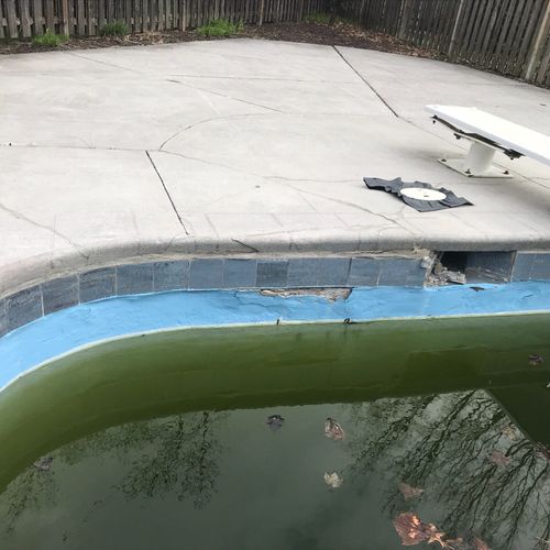 I have a 60yr old concrete pool which was in need 