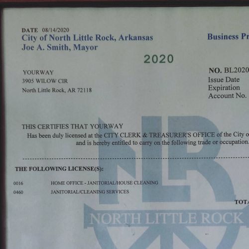 North Little Rock Arkansas Business License