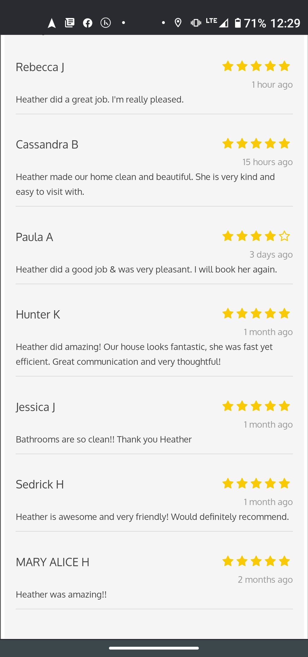 My Homeaglow.com/bubbly reviews as of 10/22/20