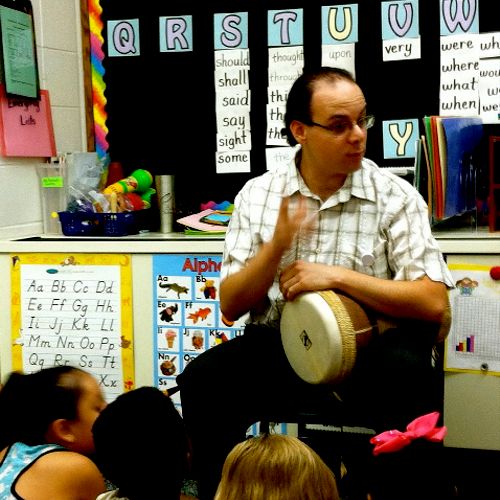 Playing a song I wrote for my mom's 2nd class!