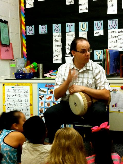 Playing a song I wrote for my mom's 2nd class!
