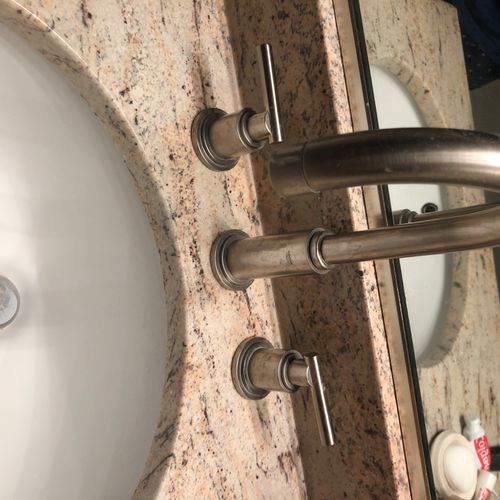 Used birchcove to install bathroom faucet and plum