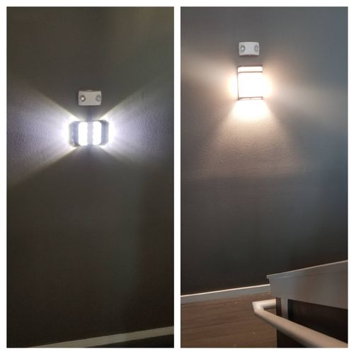 Light Fixture Replacement (Before & After)