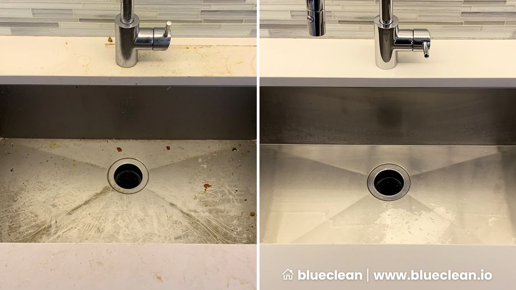 Kitchen sink cleaning