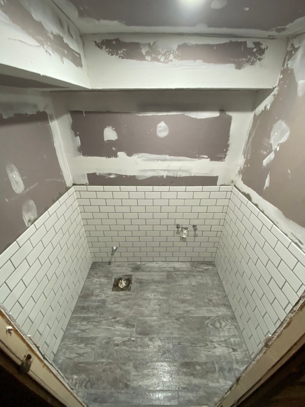 New floor and subway tiles