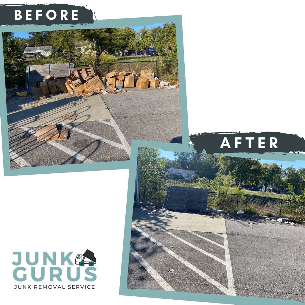 Before and After Trash Removal