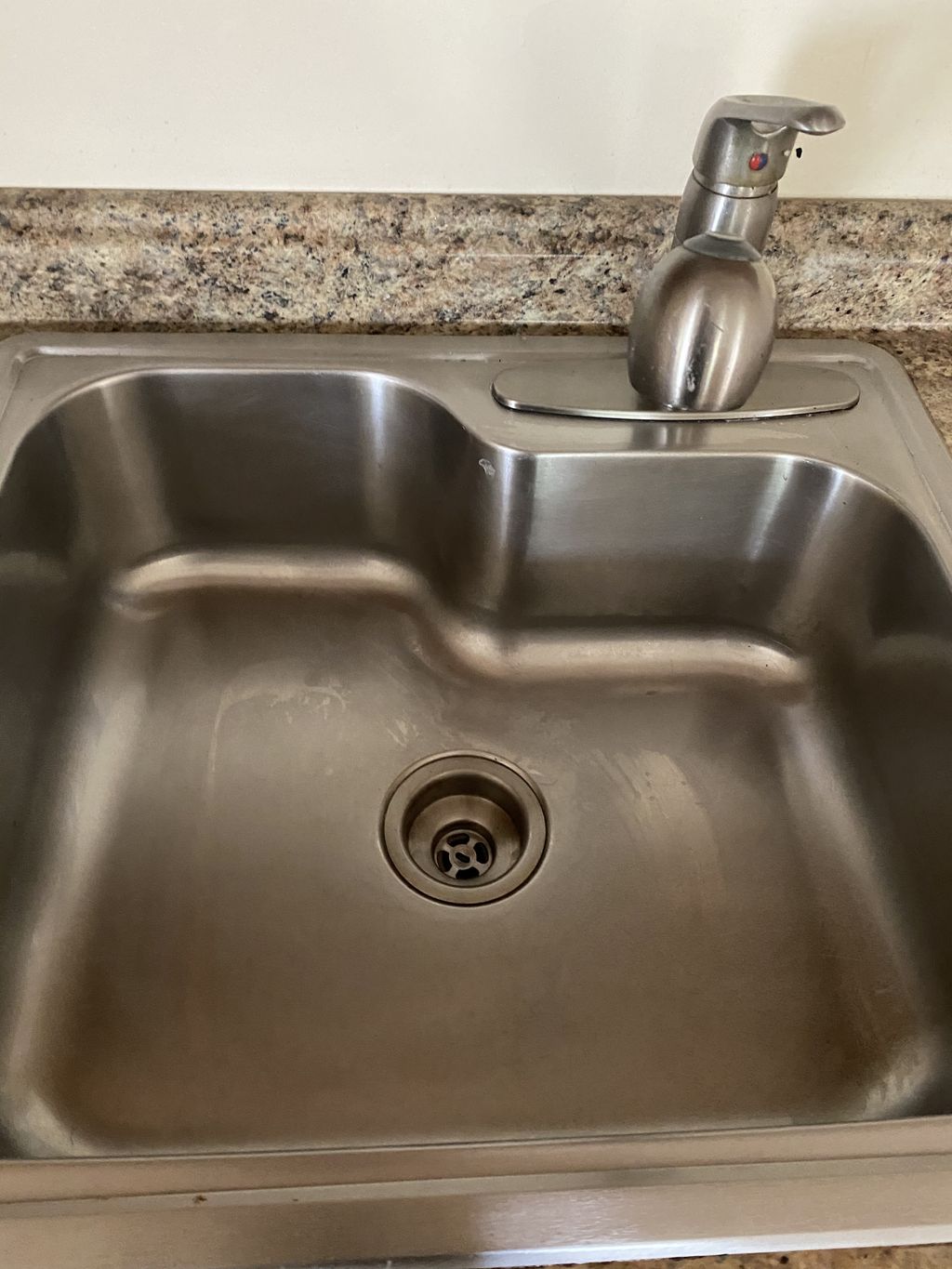 After cleaning kitchen sink 
