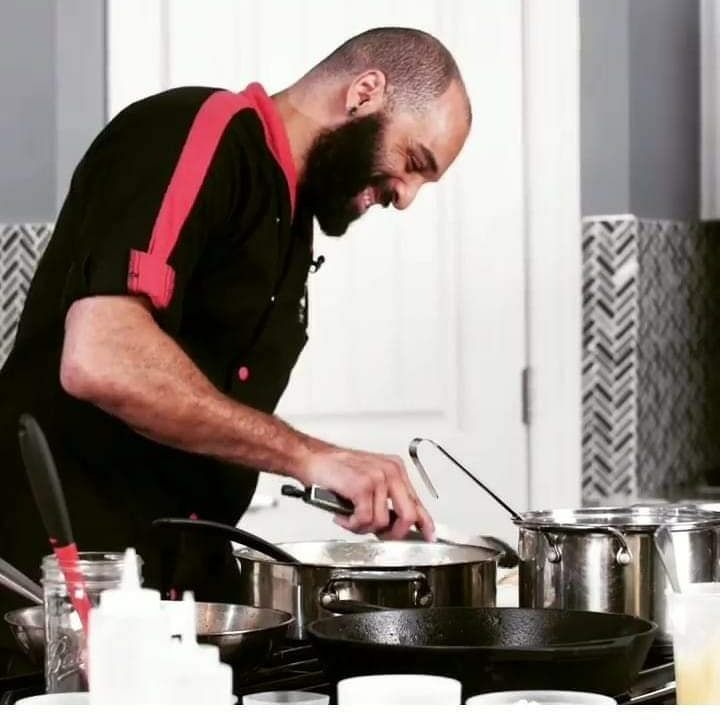 Cooking for some new friends during a surprise int
