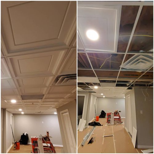 acoutic ceiling installed 
