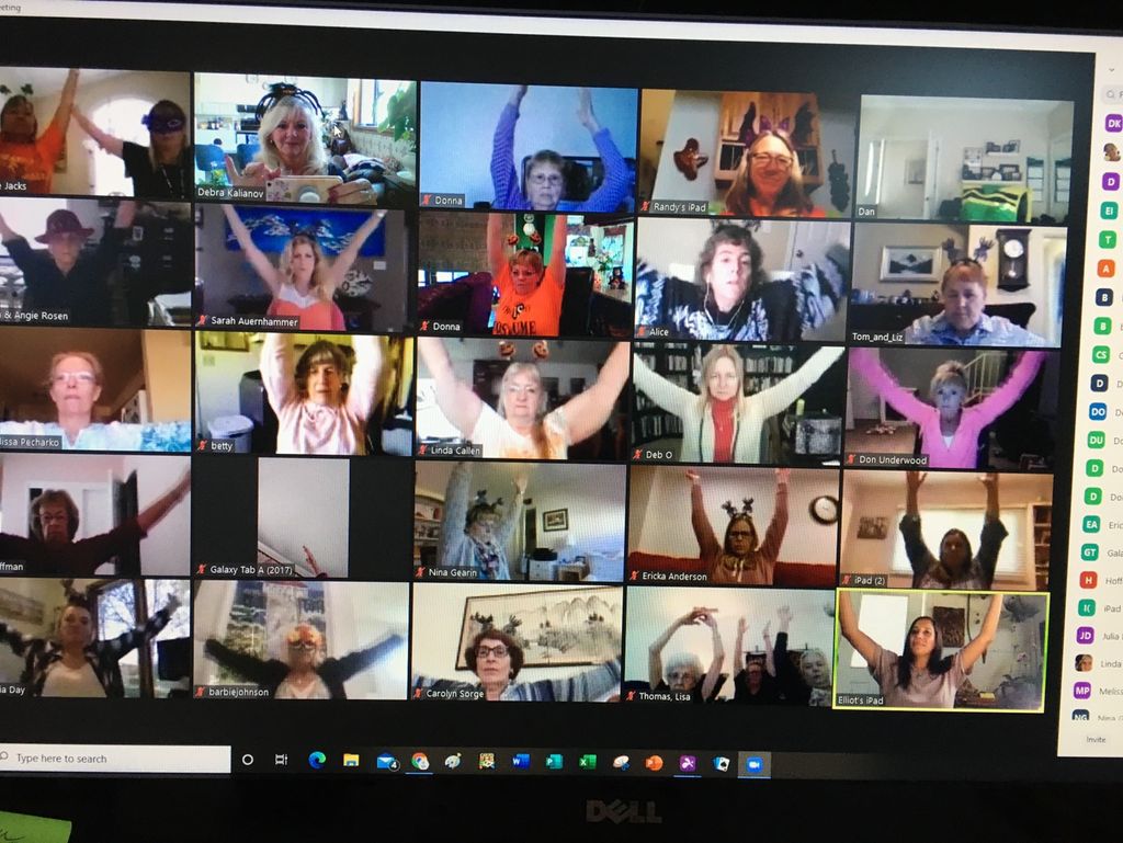Virtual chair yoga! 