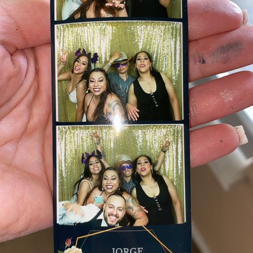 The photo booth was a last minute thing for our we