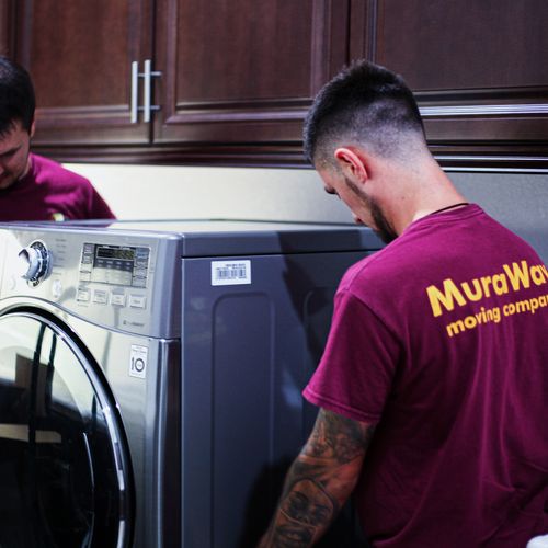 Our movers can unhook and hook up your washer and 